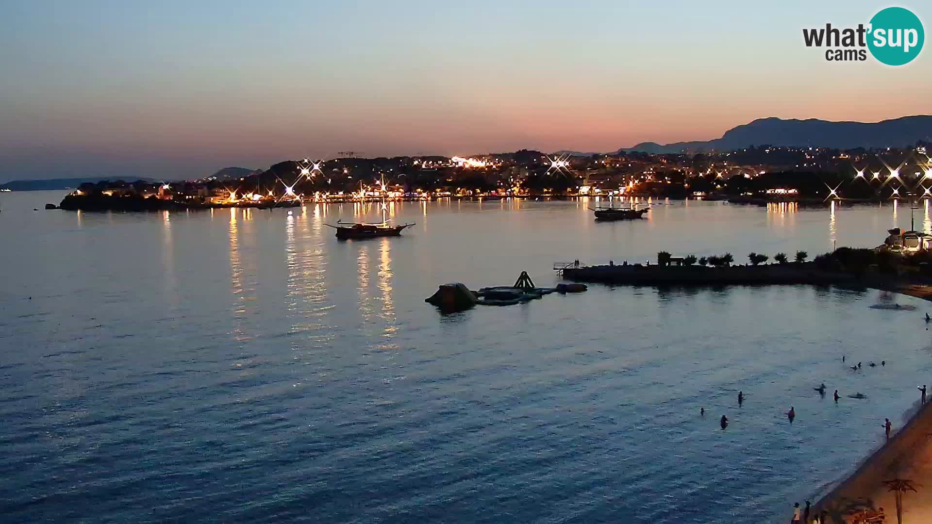 Webcam Playa de Podstrana – Vista en directo desde Hotel Split
