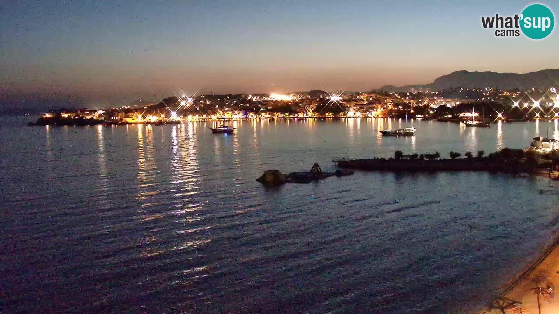 Webcam Playa de Podstrana – Vista en directo desde Hotel Split