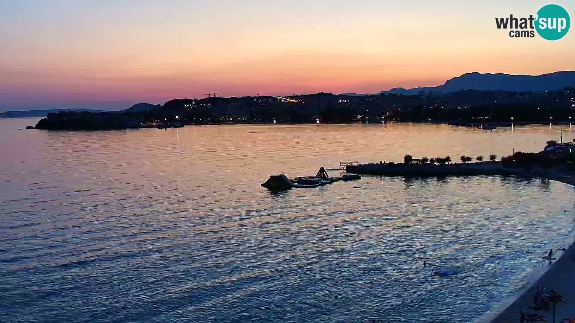 Webcam Playa de Podstrana – Vista en directo desde Hotel Split