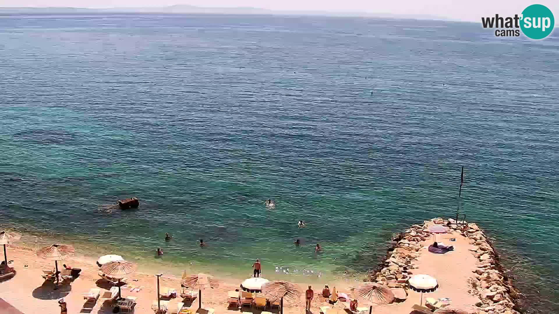 Webcam plage de Podstrana – Vue en direct depuis Hotel Split