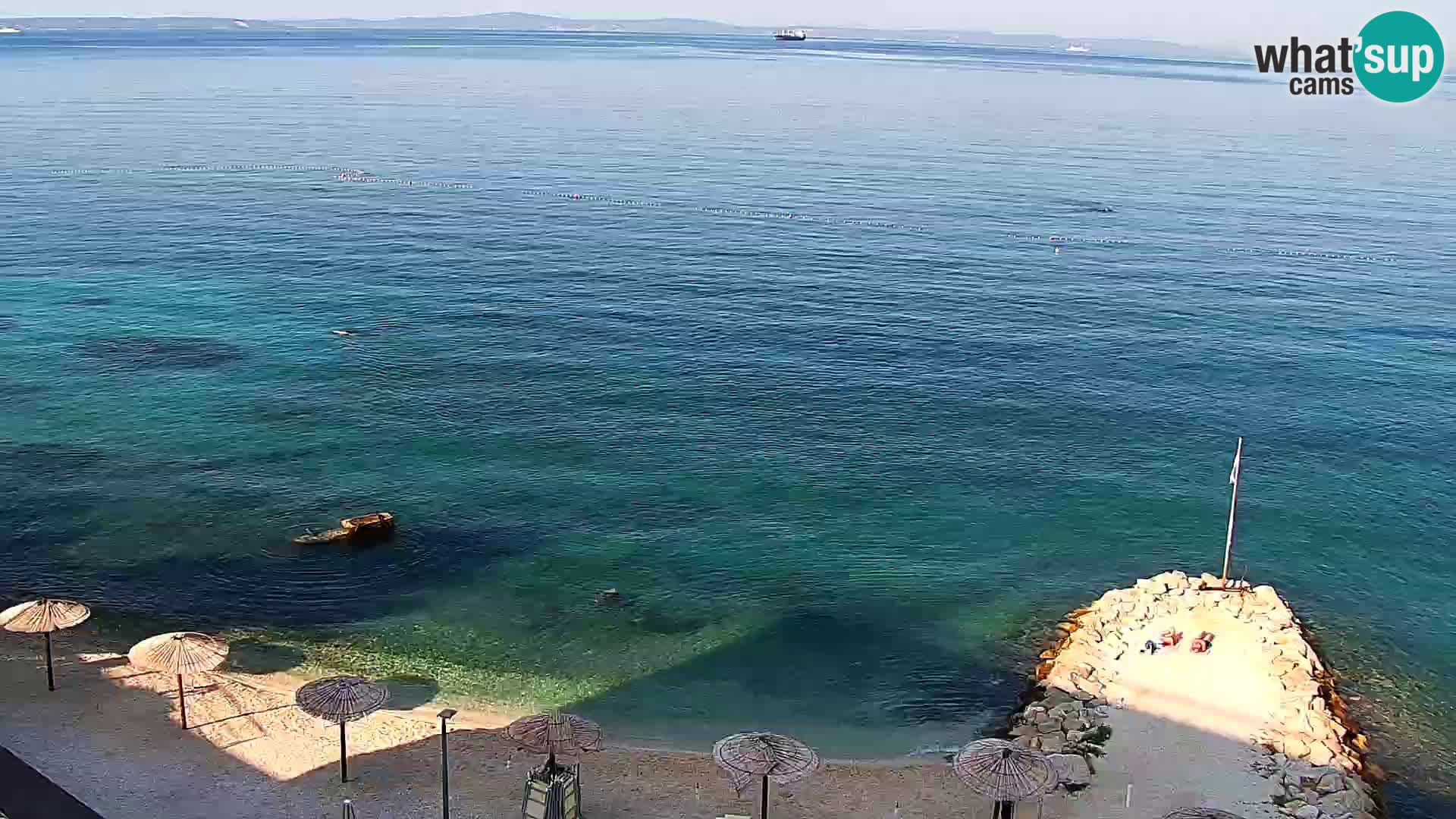 Webcam plage de Podstrana – Vue en direct depuis Hotel Split