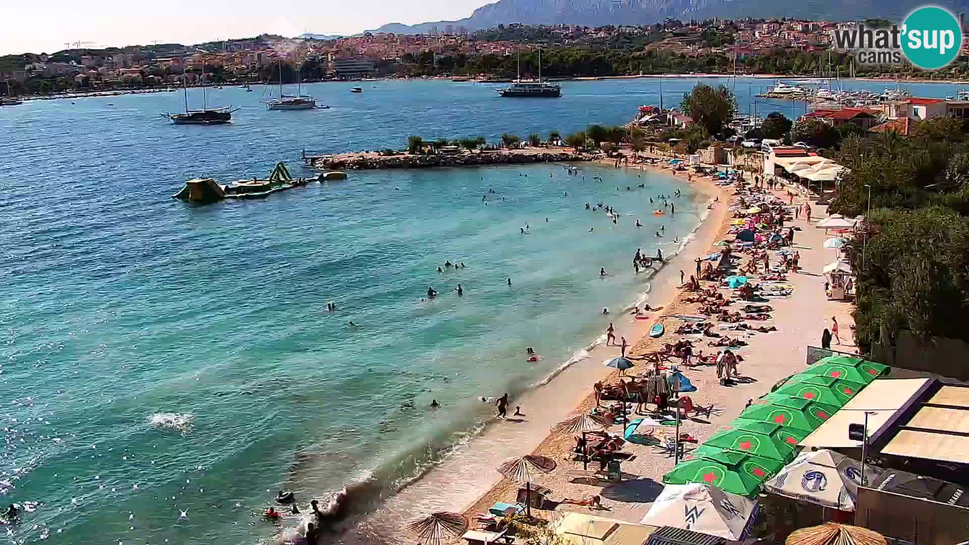 Spletna kamera Plaža Podstrana – Pogled v živo