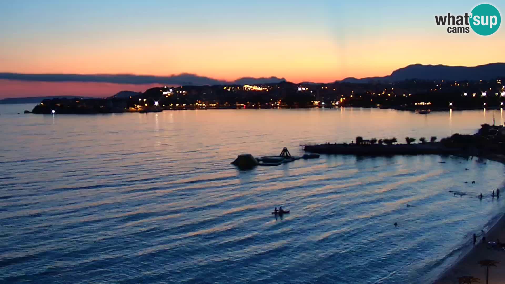 Web kamera Plaža Podstrana – Pogled uživo