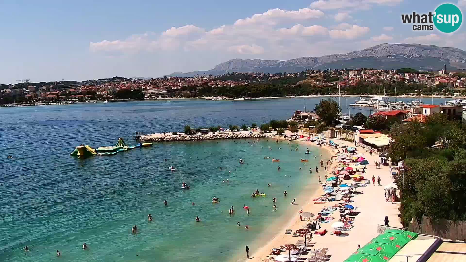 Webcam plage de Podstrana – Vue en direct depuis Hotel Split