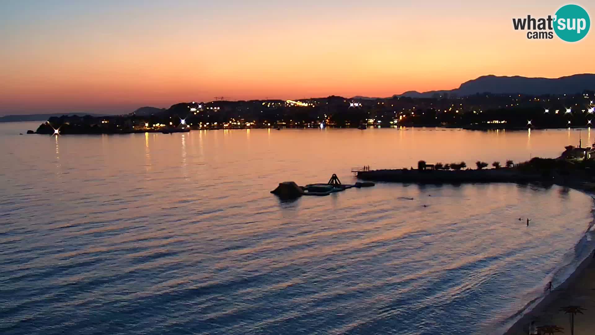 Webcam Playa de Podstrana – Vista en directo desde Hotel Split