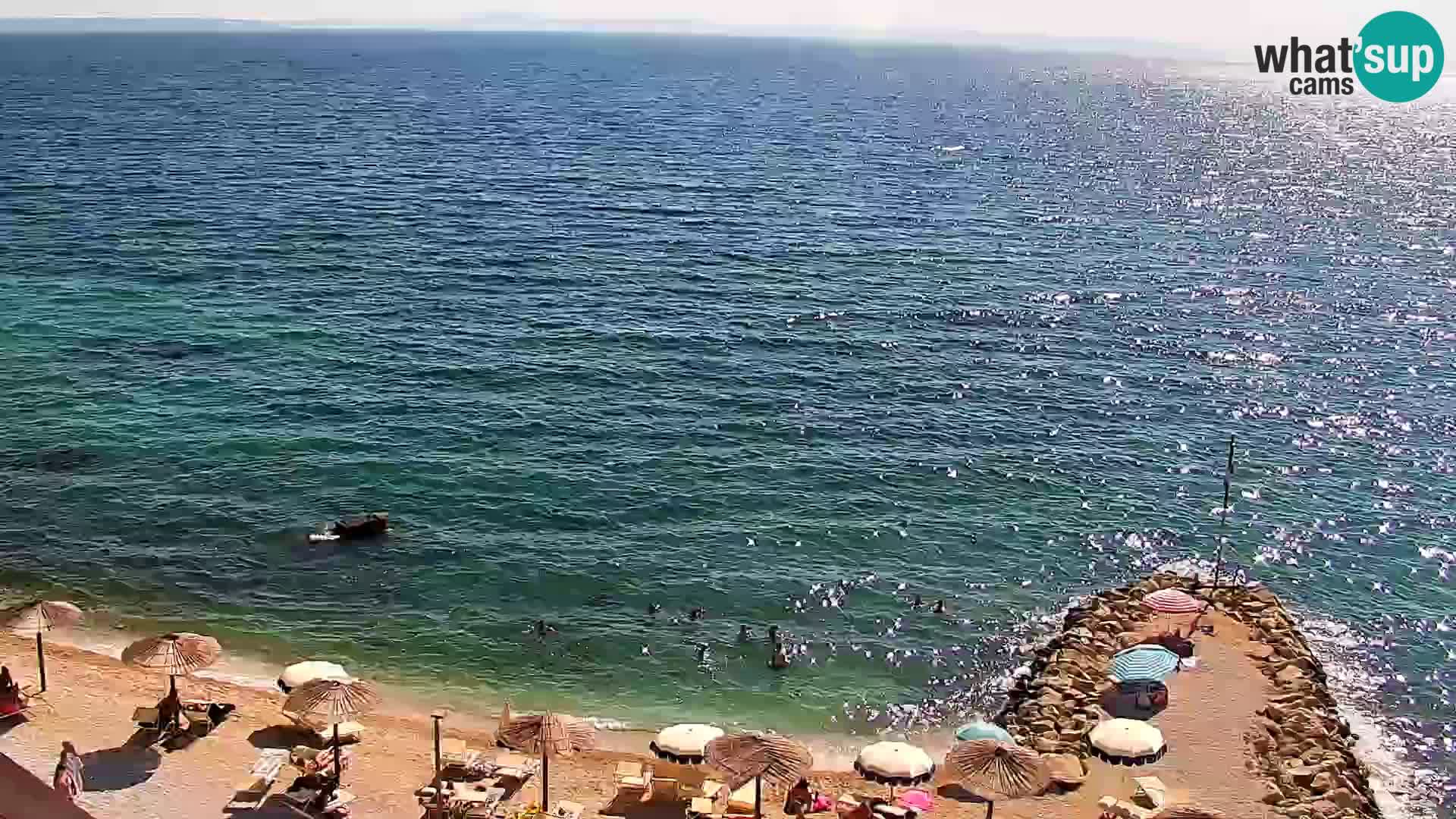 Web kamera Plaža Podstrana – Pogled uživo