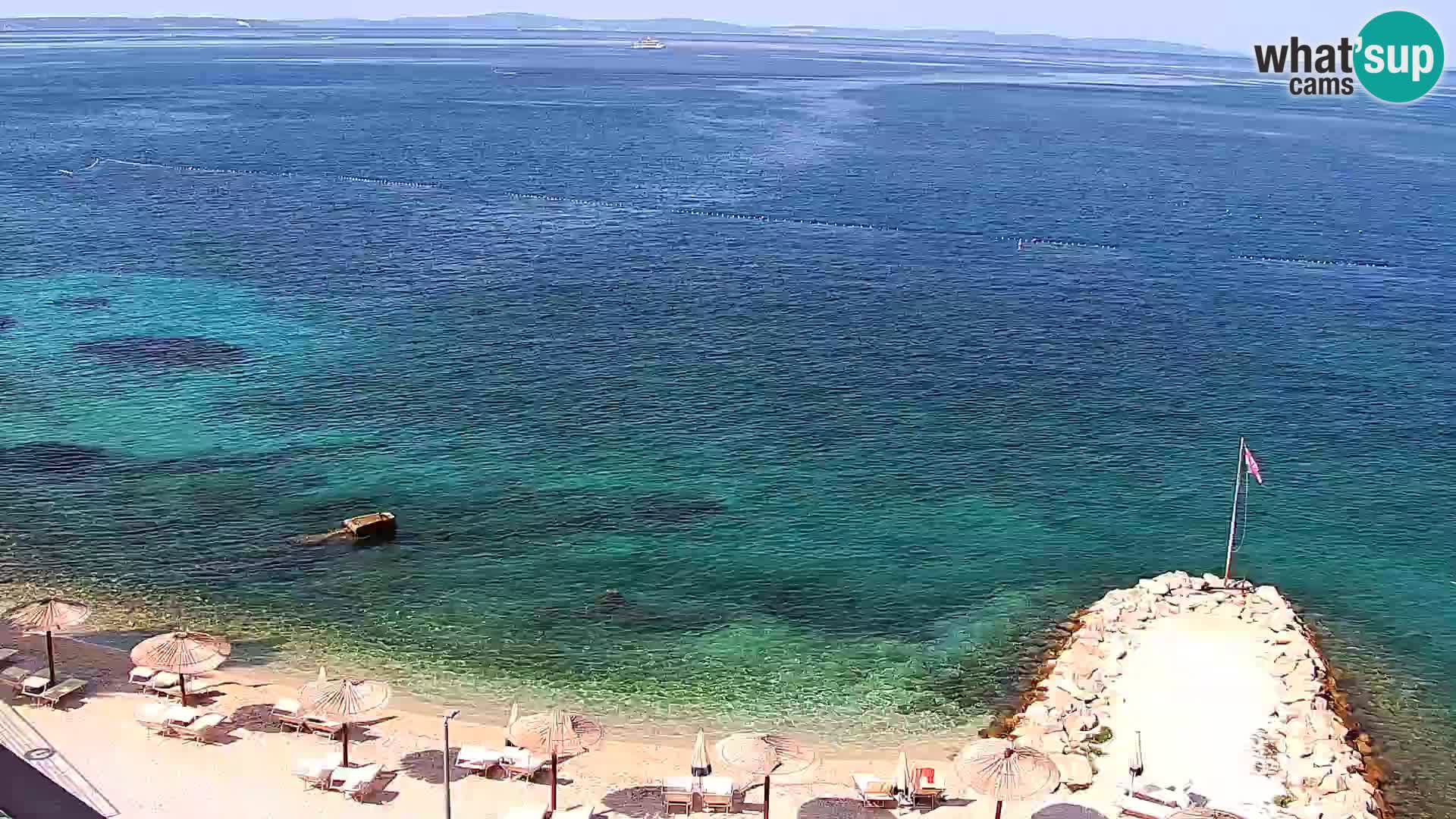 Spletna kamera Plaža Podstrana – Pogled v živo