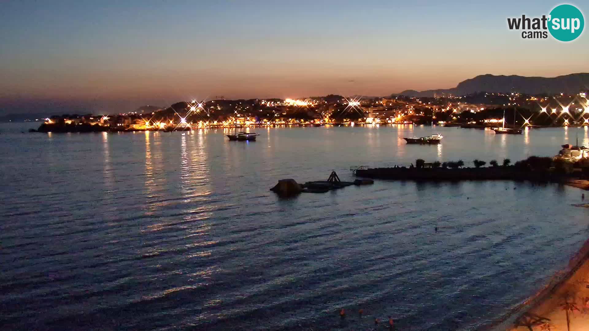 Web kamera Plaža Podstrana – Pogled uživo