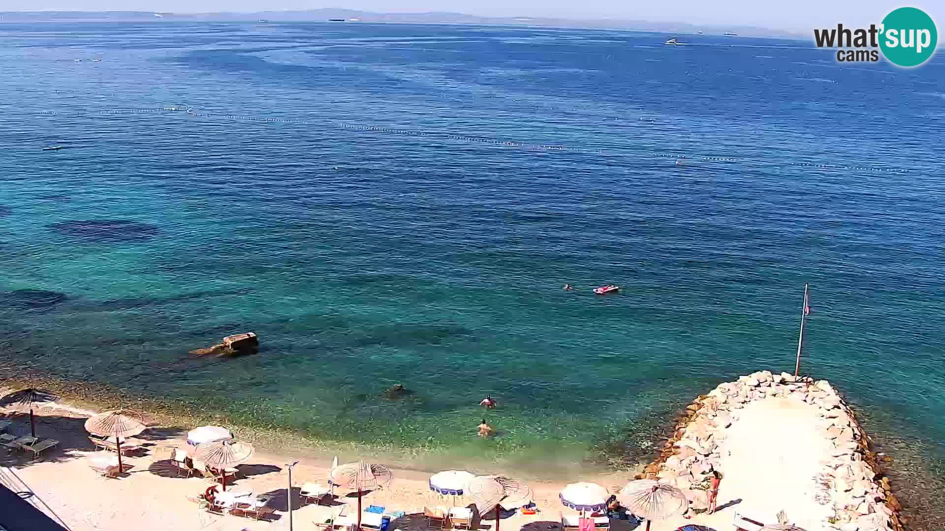 Webcam plage de Podstrana – Vue en direct depuis Hotel Split