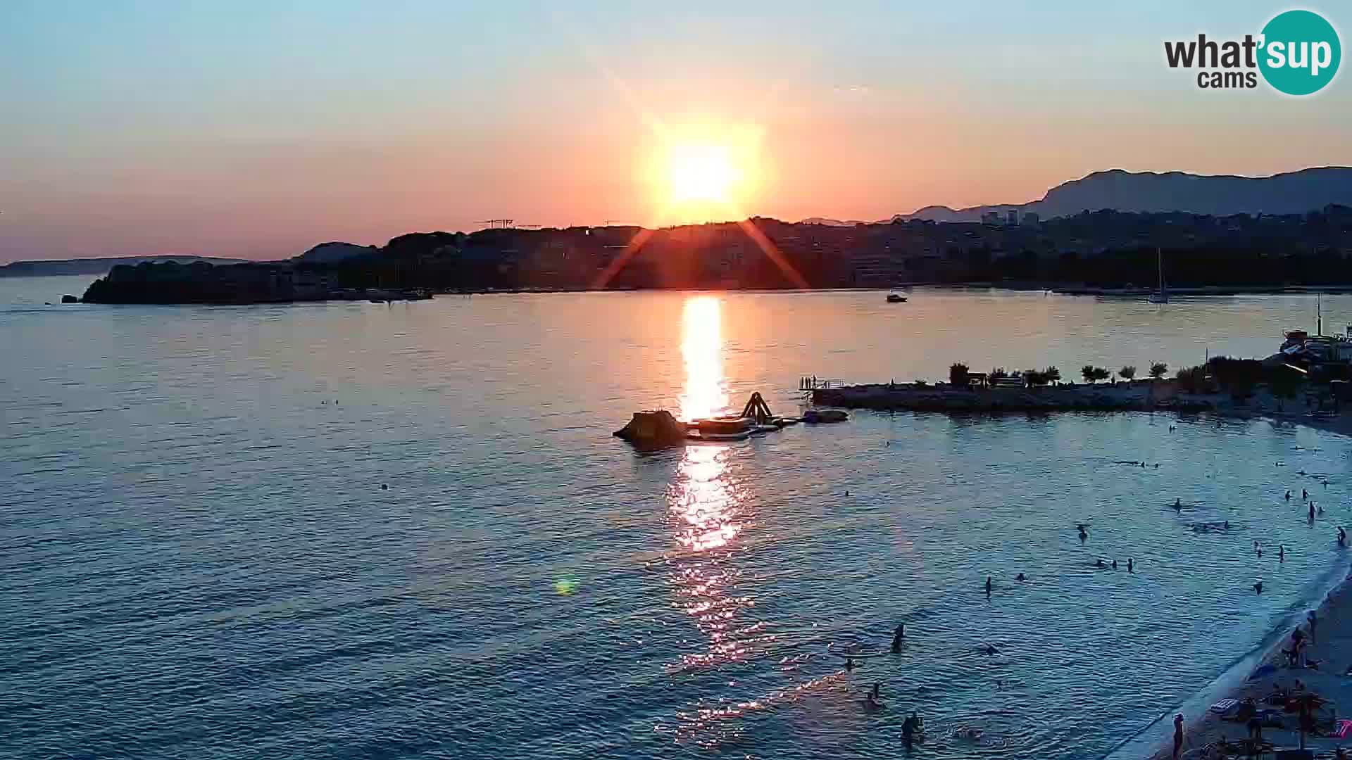 Web kamera Plaža Podstrana – Pogled uživo