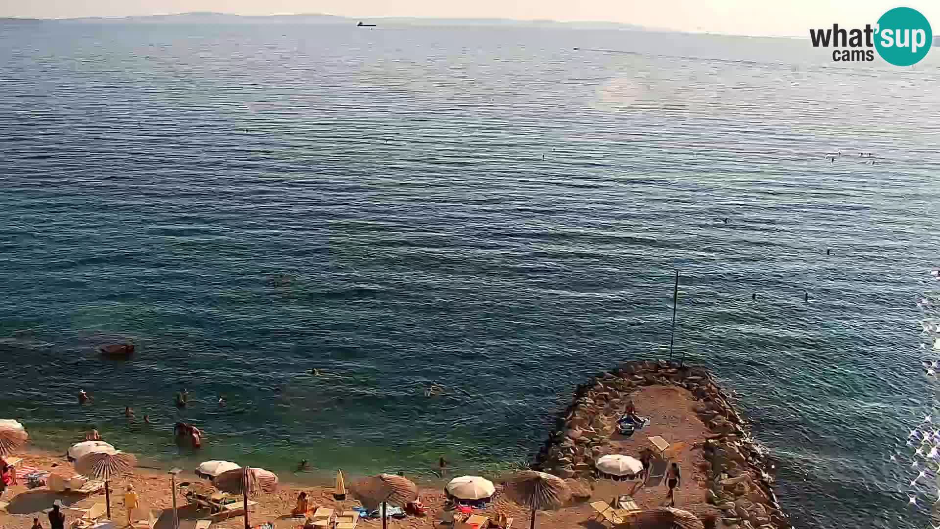 Spletna kamera Plaža Podstrana – Pogled v živo