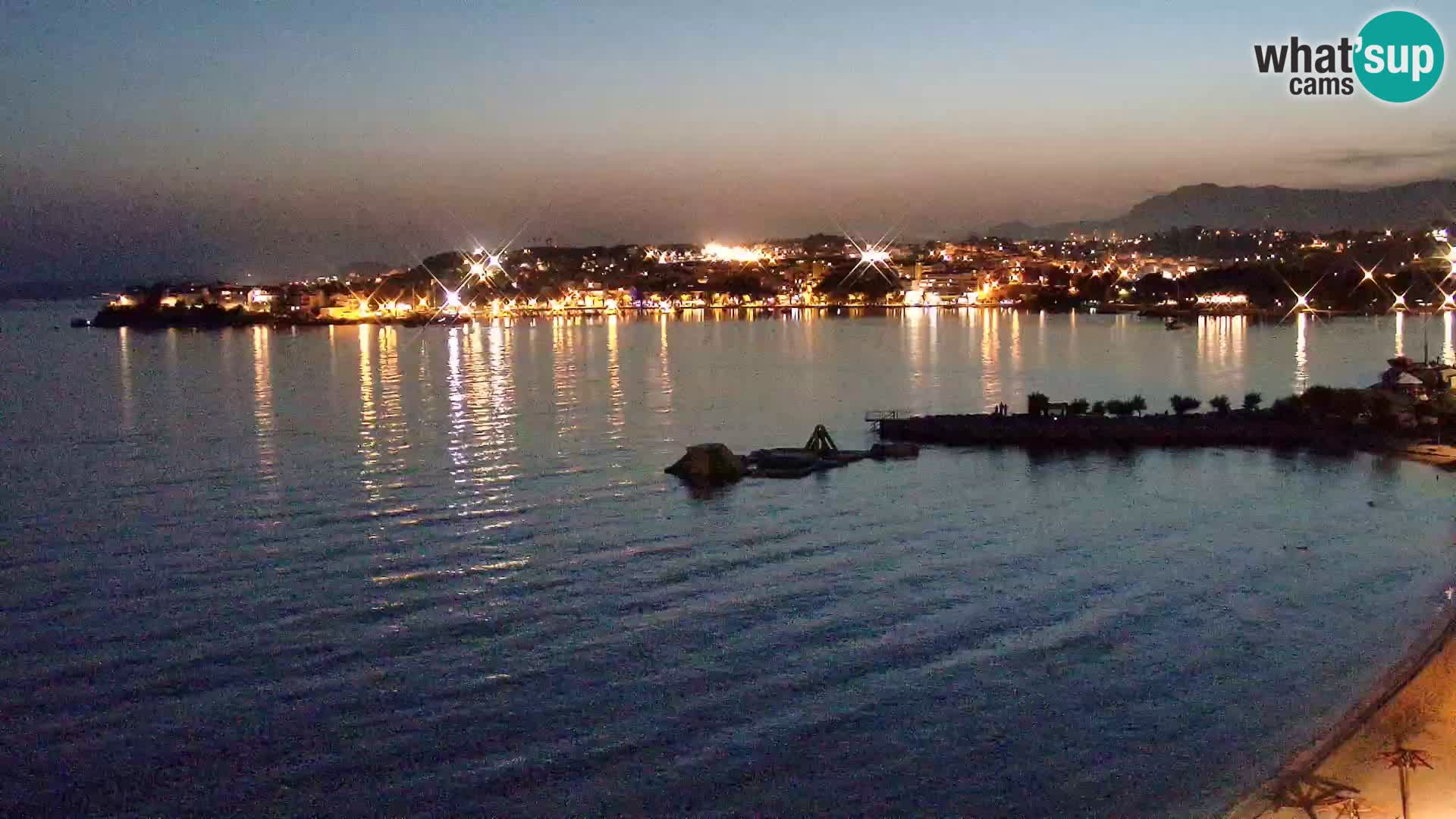 Webcam plage de Podstrana – Vue en direct depuis Hotel Split