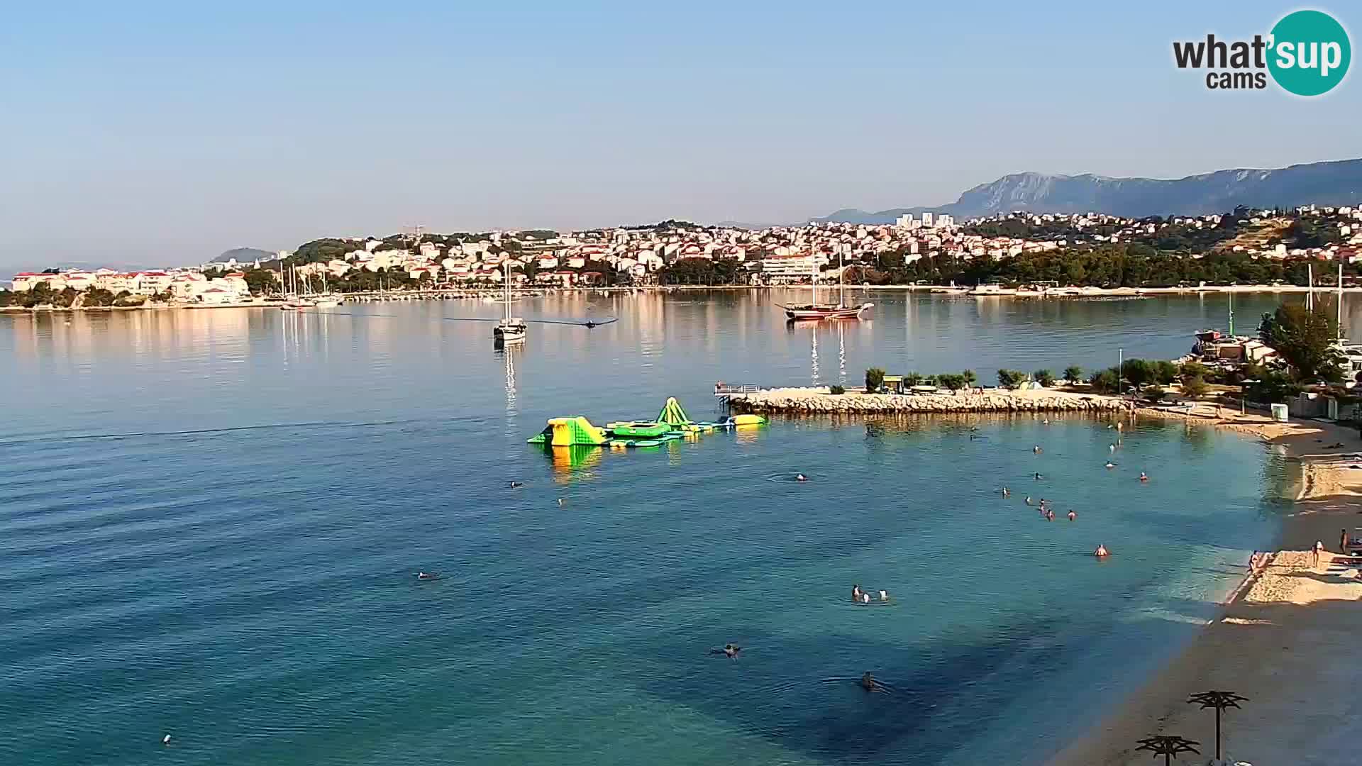 Webcam plage de Podstrana – Vue en direct depuis Hotel Split