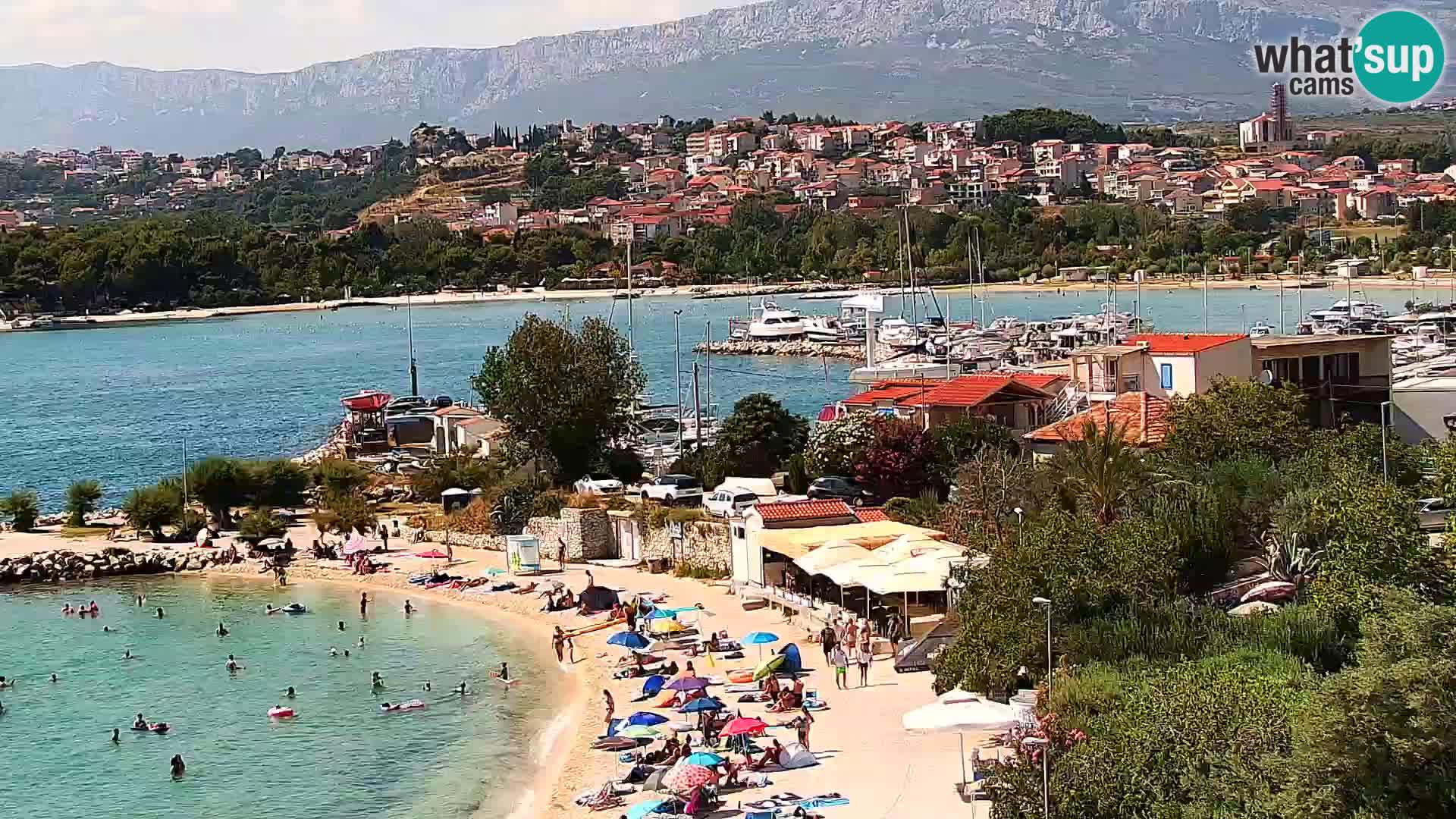 Web kamera Plaža Podstrana – Pogled uživo