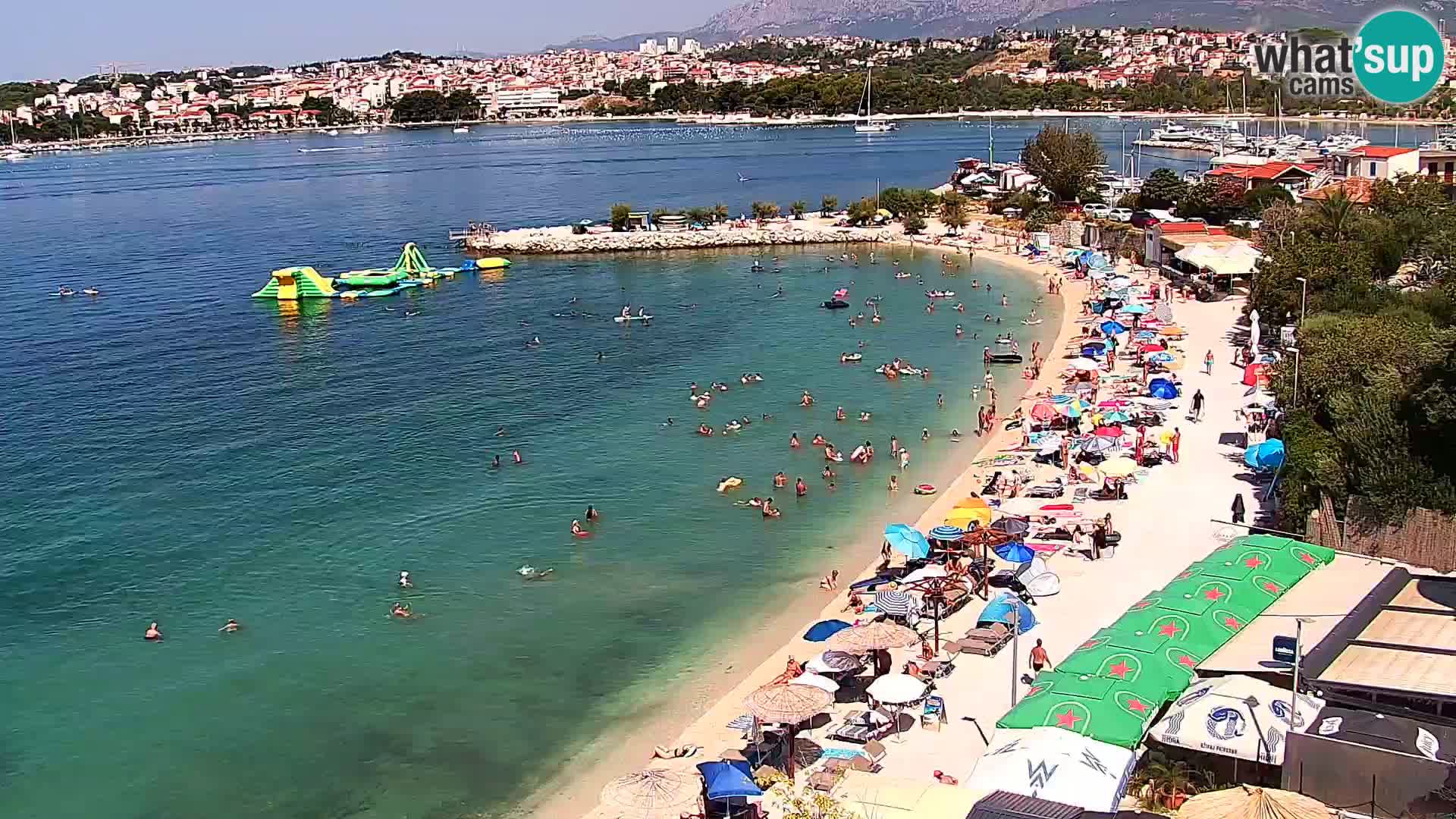 Spletna kamera Plaža Podstrana – Pogled v živo