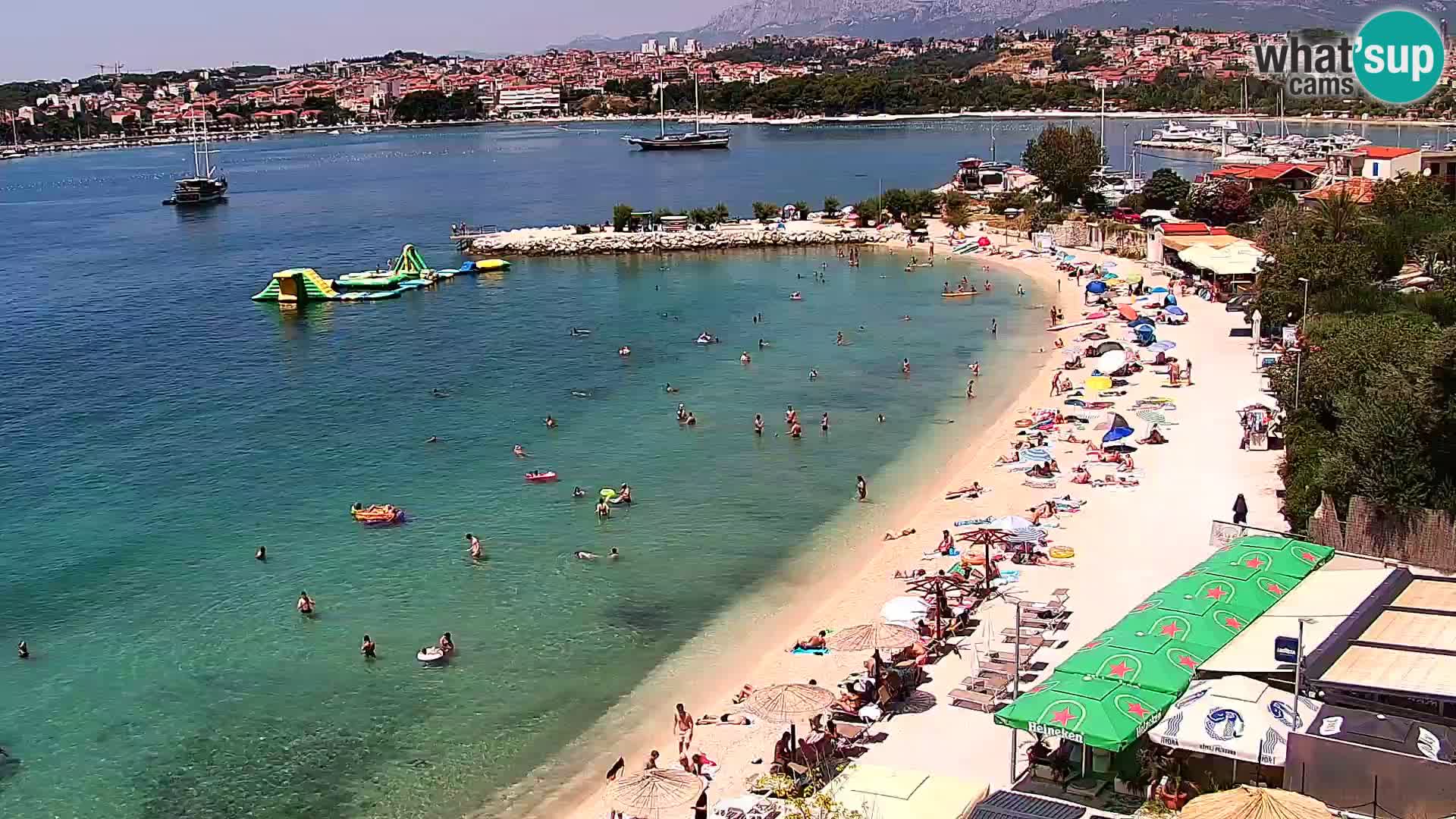 Web kamera Plaža Podstrana – Pogled uživo