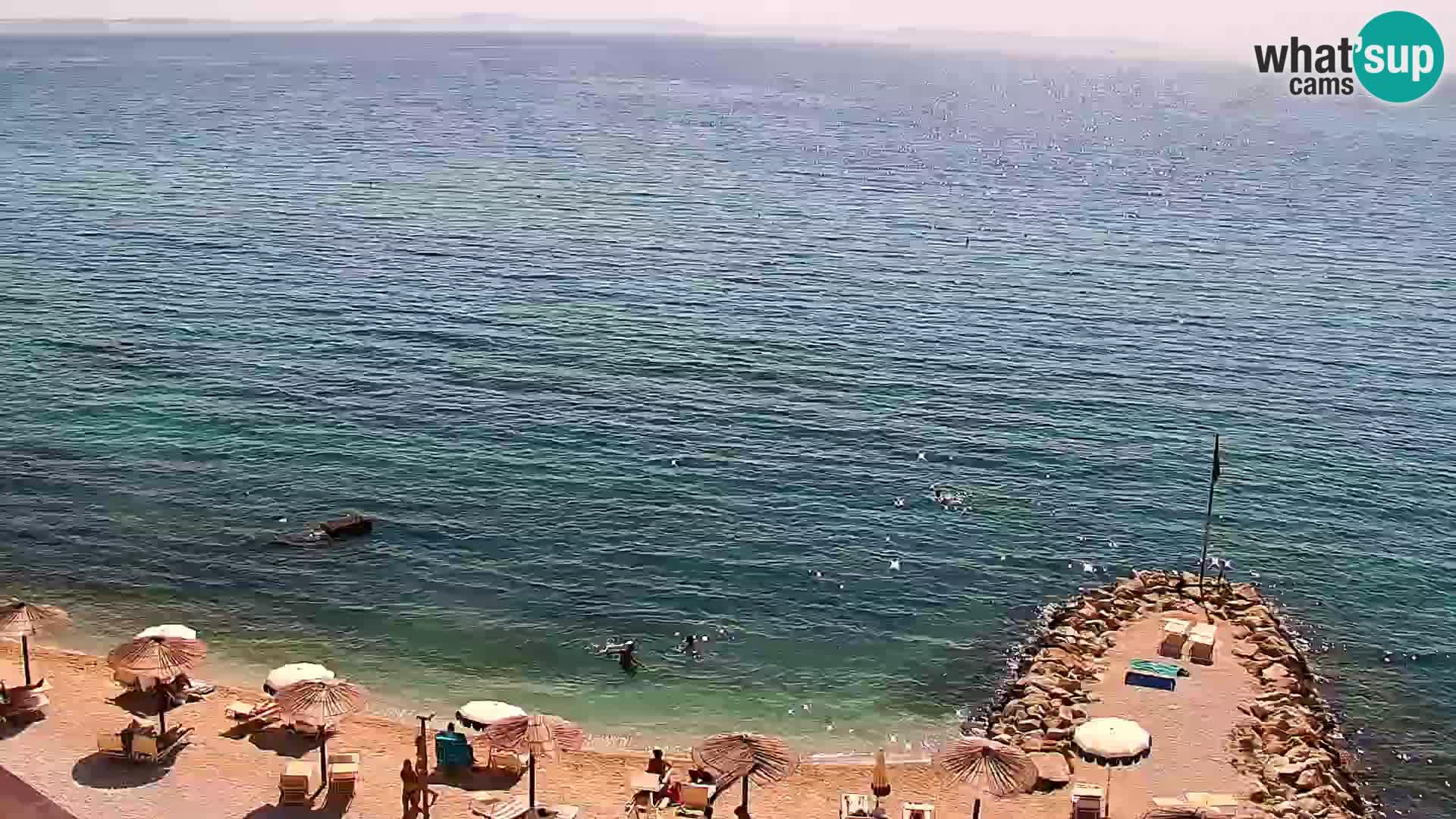 Webcam plage de Podstrana – Vue en direct depuis Hotel Split