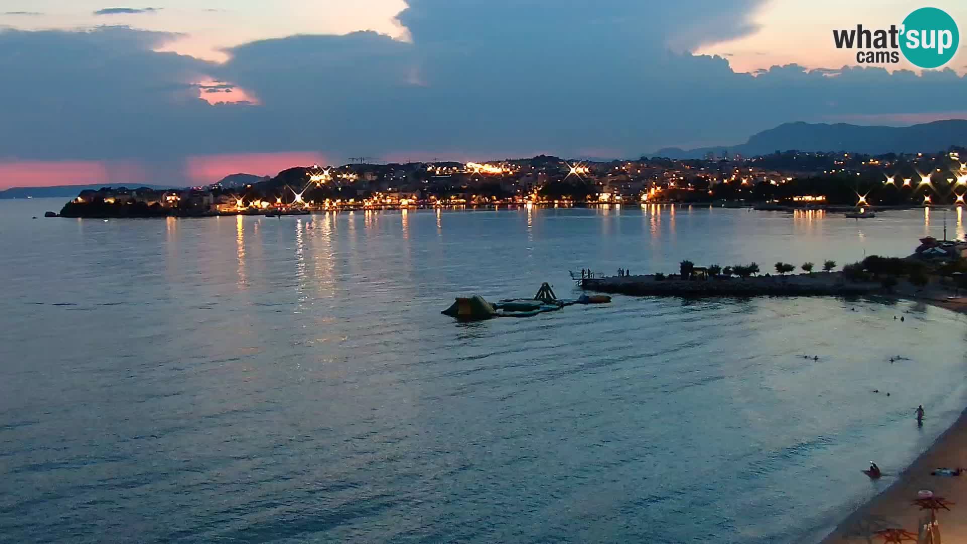 Webcam plage de Podstrana – Vue en direct depuis Hotel Split