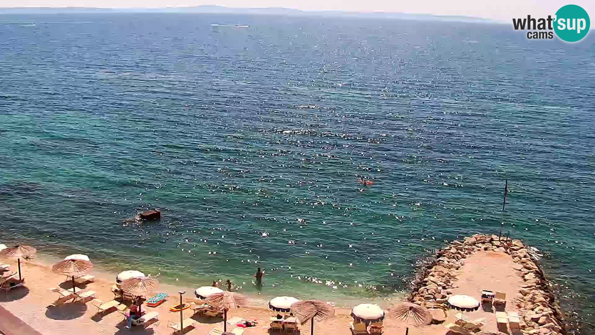 Webcam plage de Podstrana – Vue en direct depuis Hotel Split
