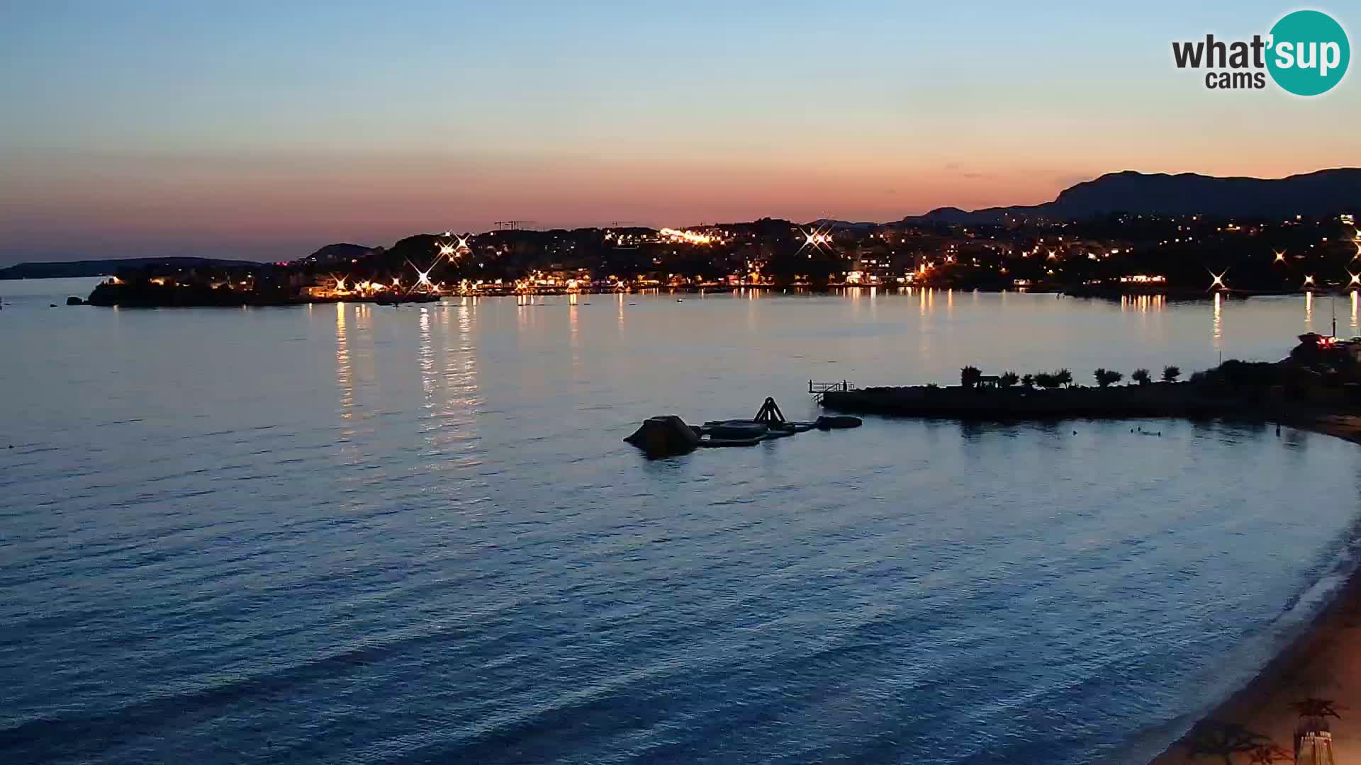 Webcam plage de Podstrana – Vue en direct depuis Hotel Split