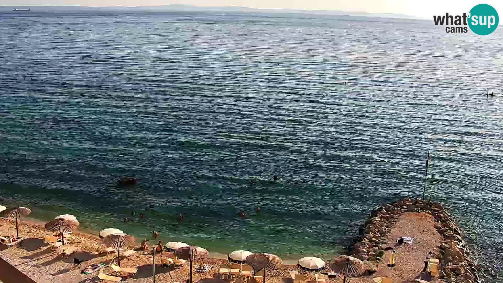 Web kamera Plaža Podstrana – Pogled uživo