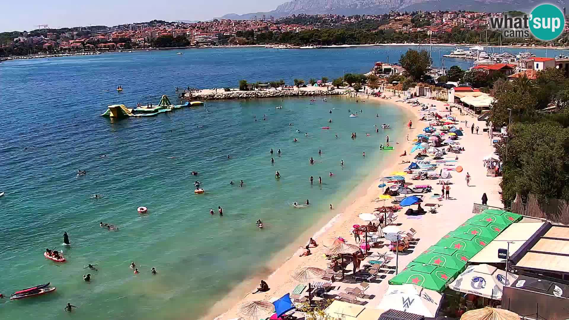 Webcam plage de Podstrana – Vue en direct depuis Hotel Split