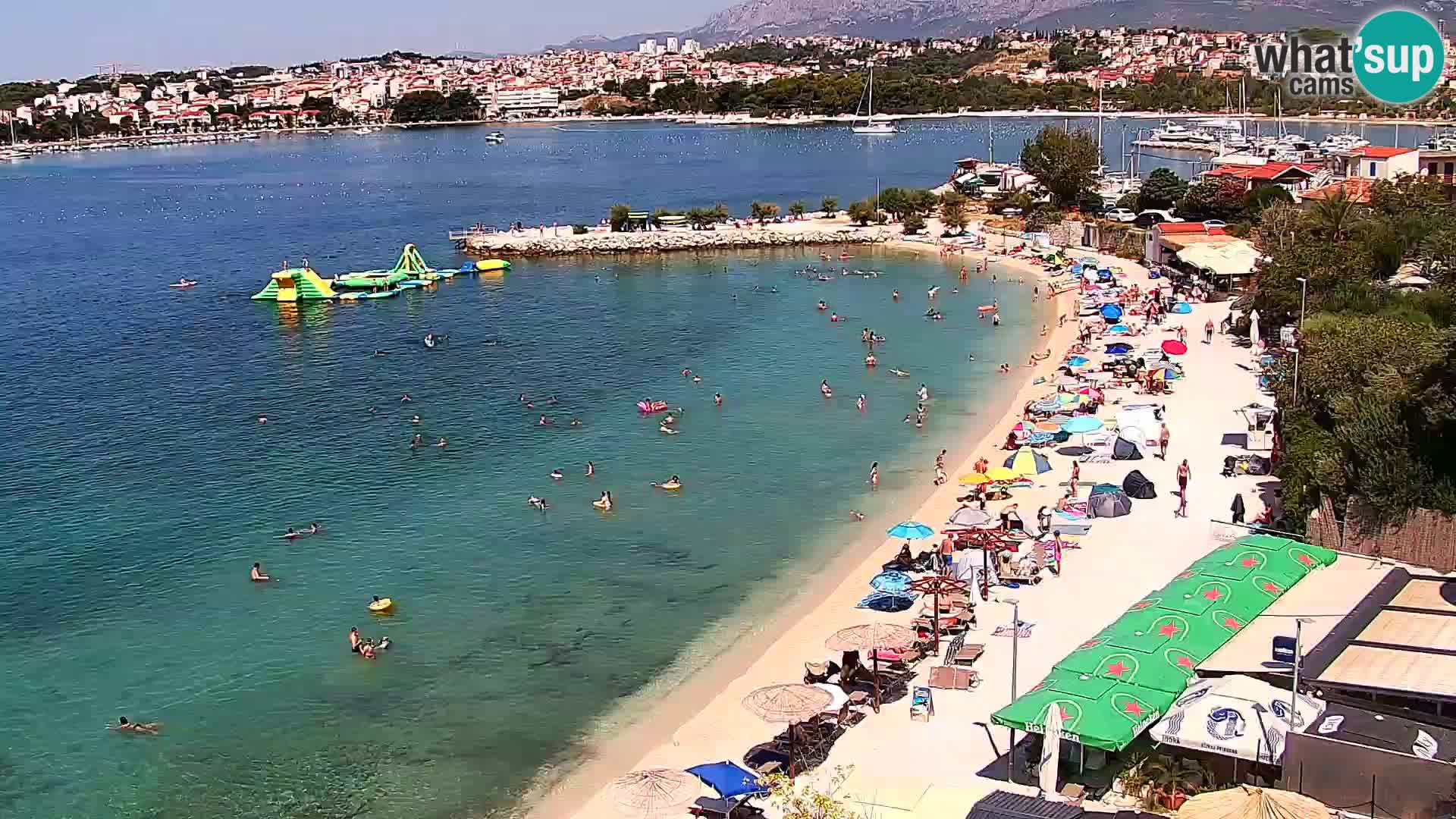 Spletna kamera Plaža Podstrana – Pogled v živo