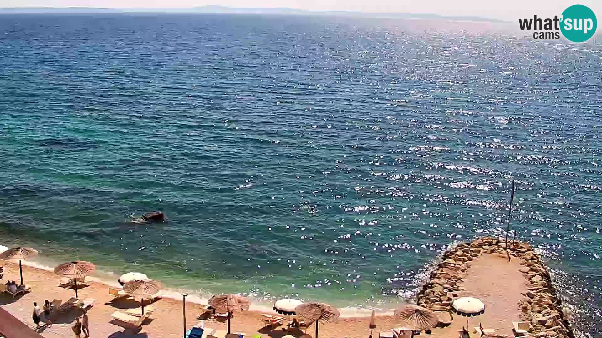 Webcam plage de Podstrana – Vue en direct depuis Hotel Split