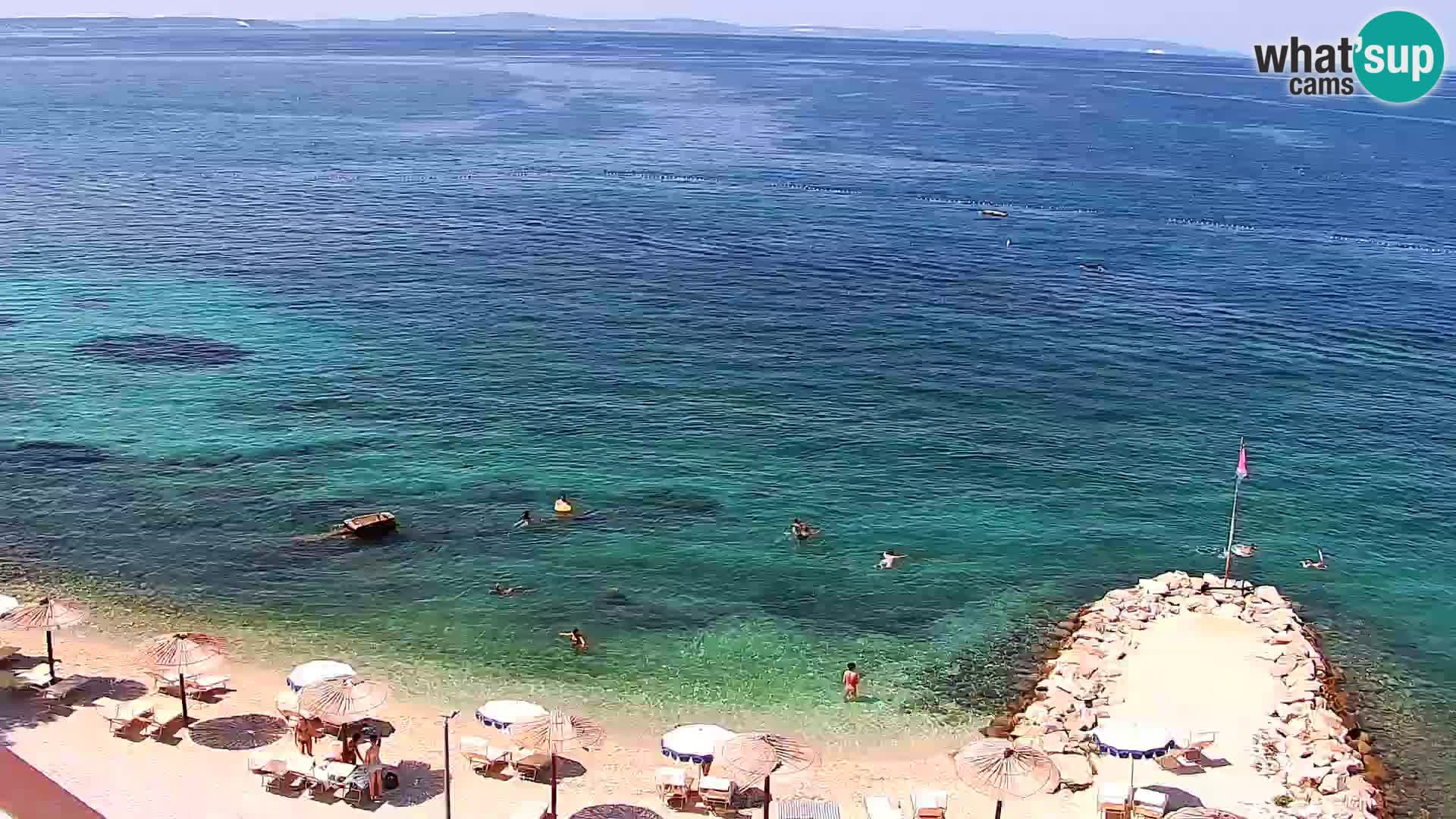 Webcam plage de Podstrana – Vue en direct depuis Hotel Split