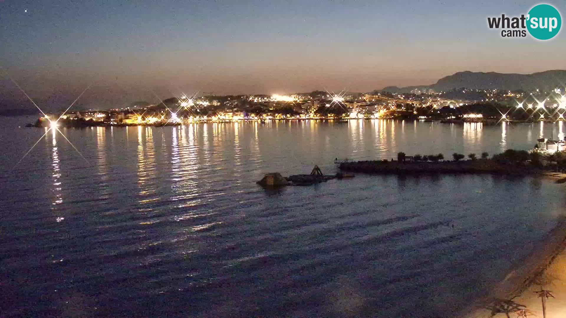 Spletna kamera Plaža Podstrana – Pogled v živo