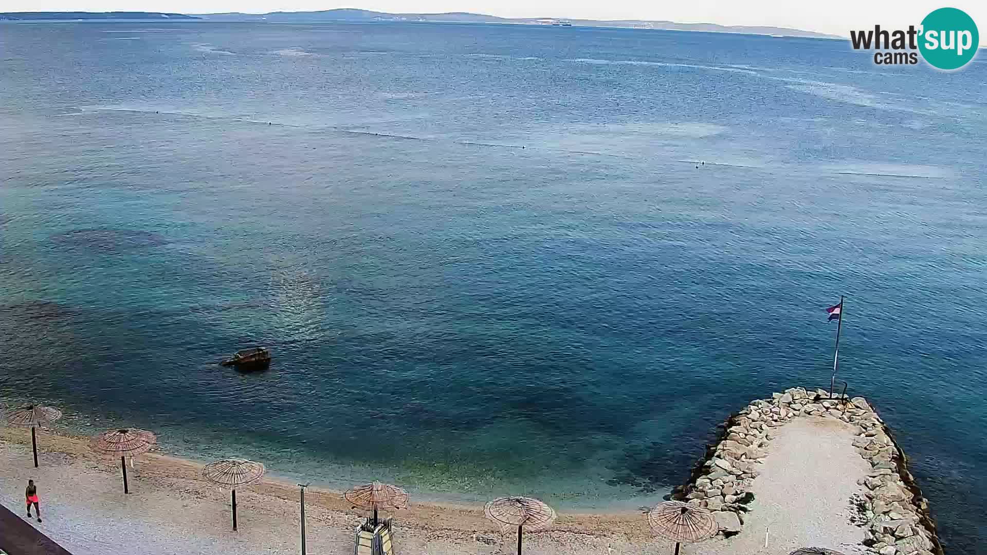 Podstrana Strand Webcam – Liveblick vom Hotel Split