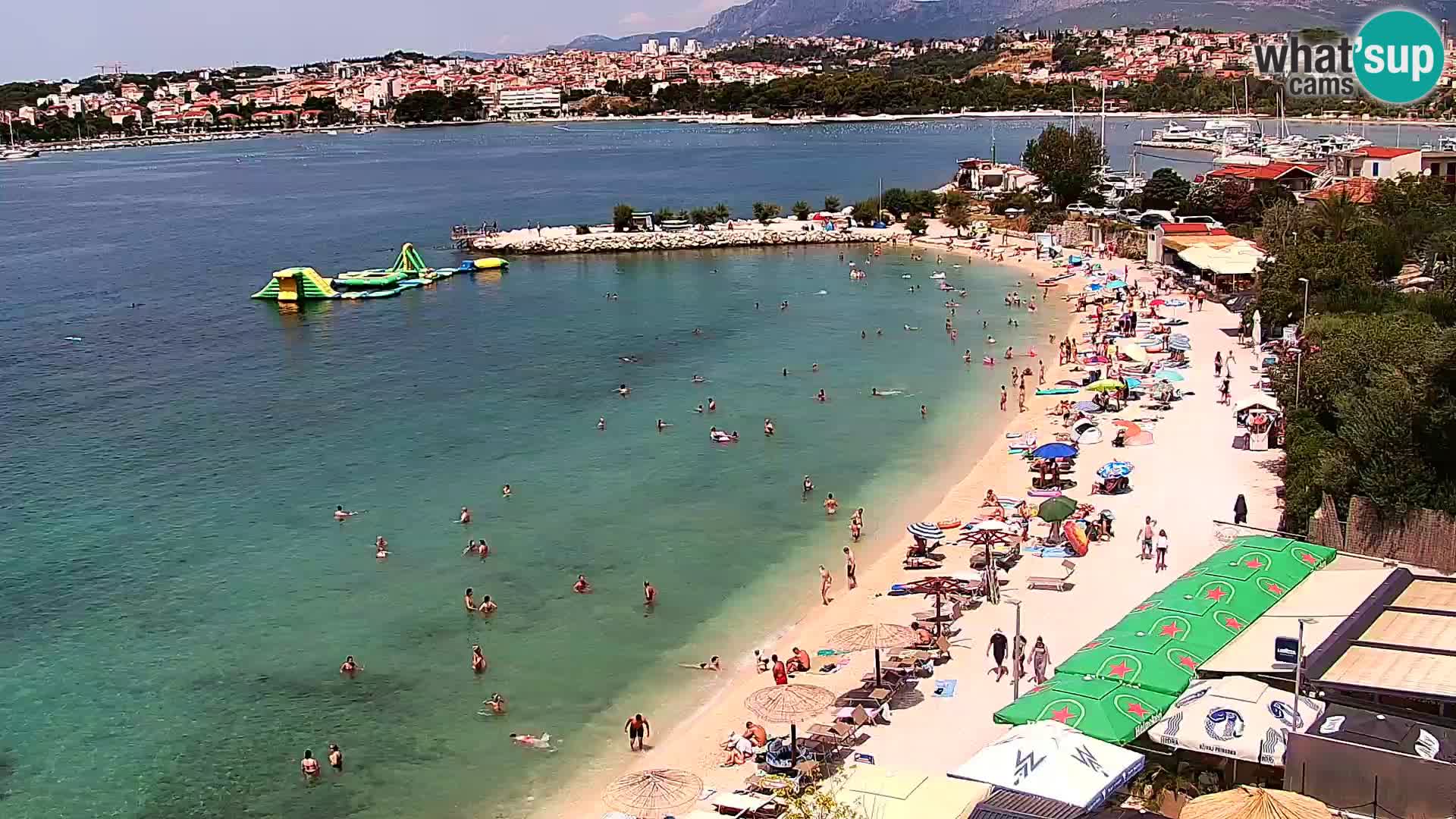 Webcam plage de Podstrana – Vue en direct depuis Hotel Split