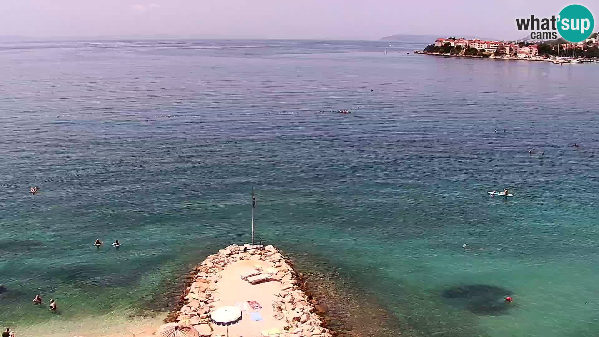 Webcam plage de Podstrana – Vue en direct depuis Hotel Split