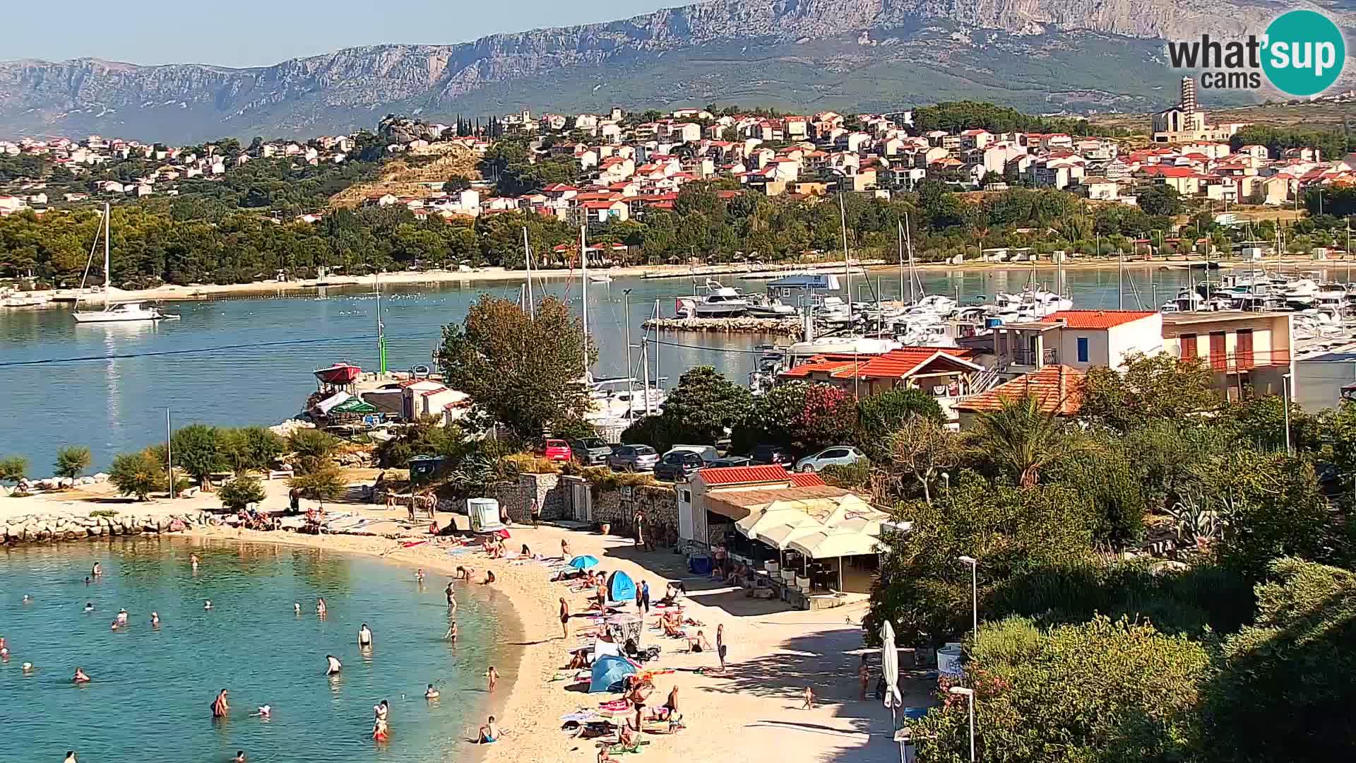 Spletna kamera Plaža Podstrana – Pogled v živo
