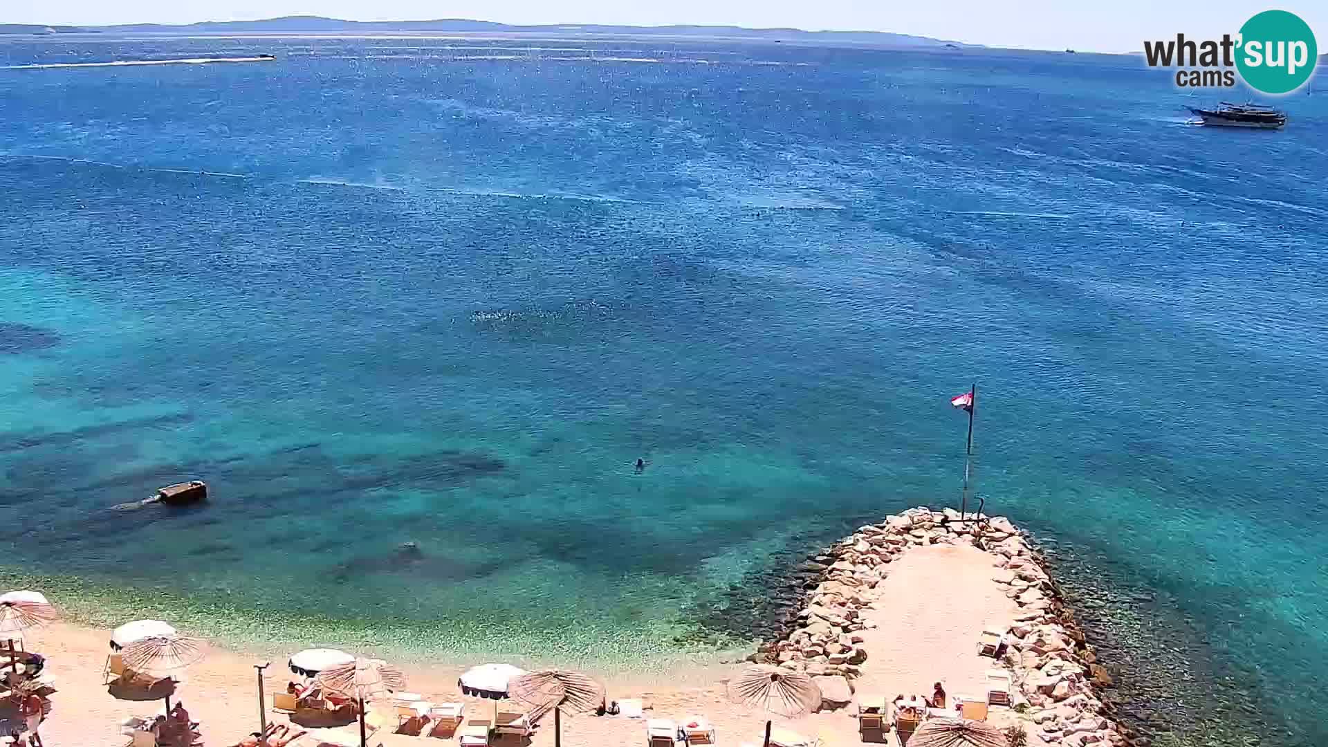 Webcam plage de Podstrana – Vue en direct depuis Hotel Split