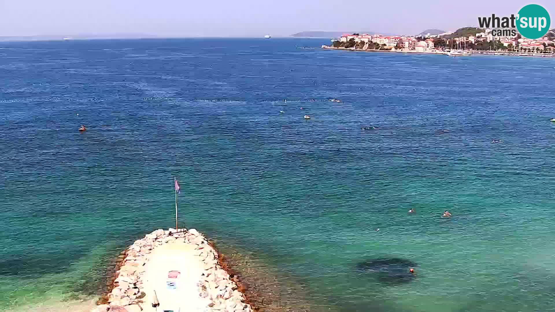 Web kamera Plaža Podstrana – Pogled uživo