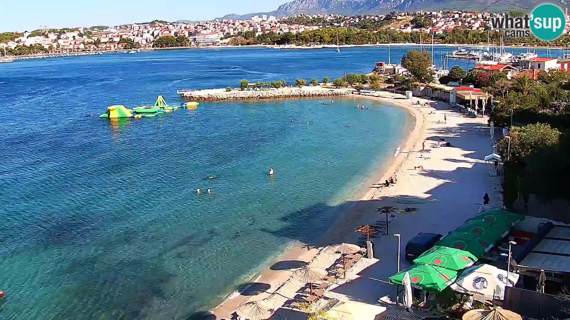 Spletna kamera Plaža Podstrana – Pogled v živo