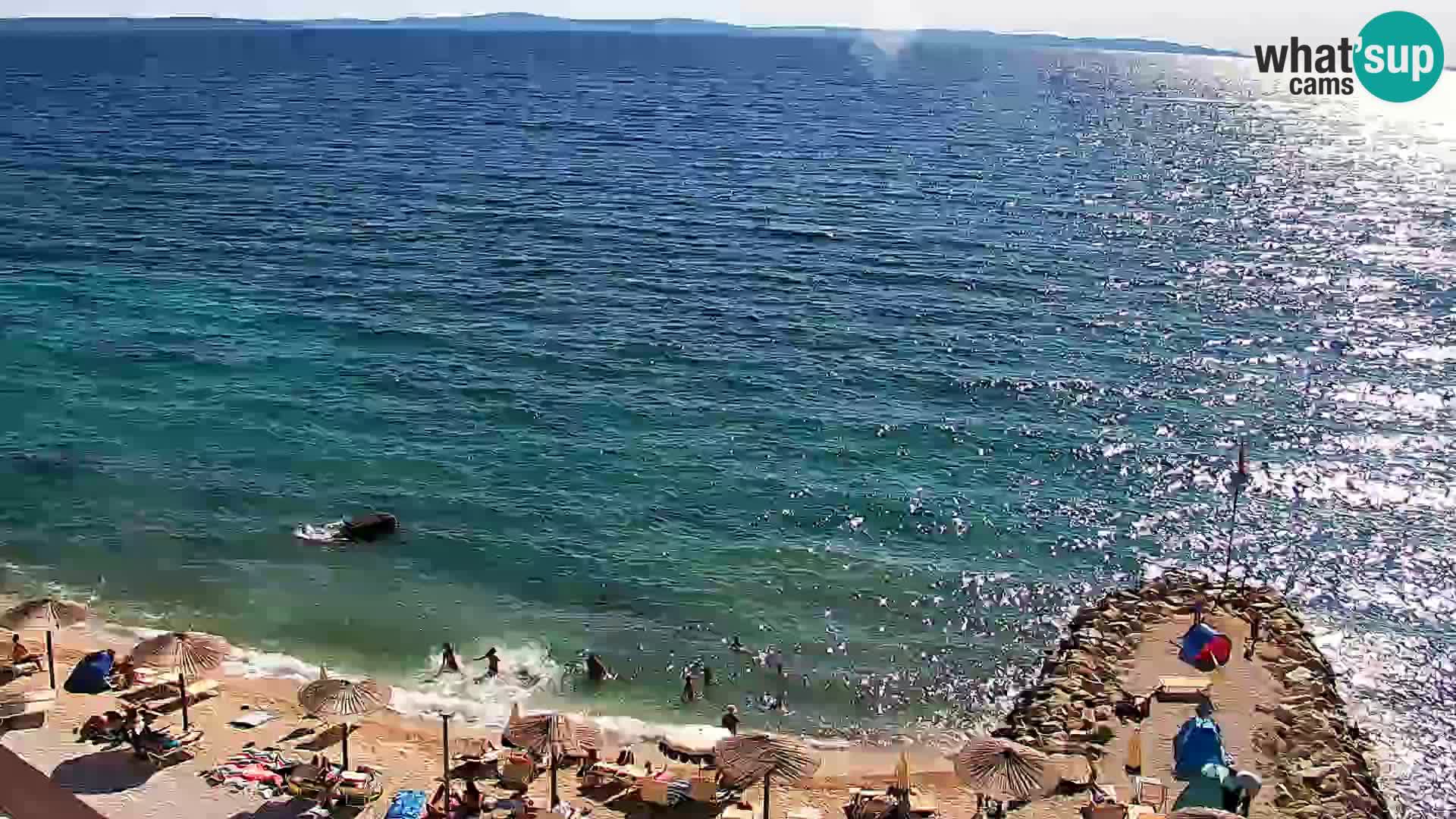 Web kamera Plaža Podstrana – Pogled uživo
