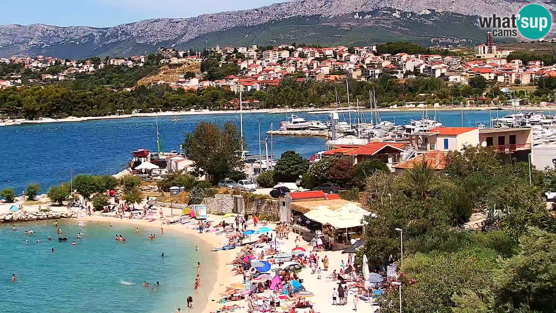 Webcam plage de Podstrana – Vue en direct depuis Hotel Split