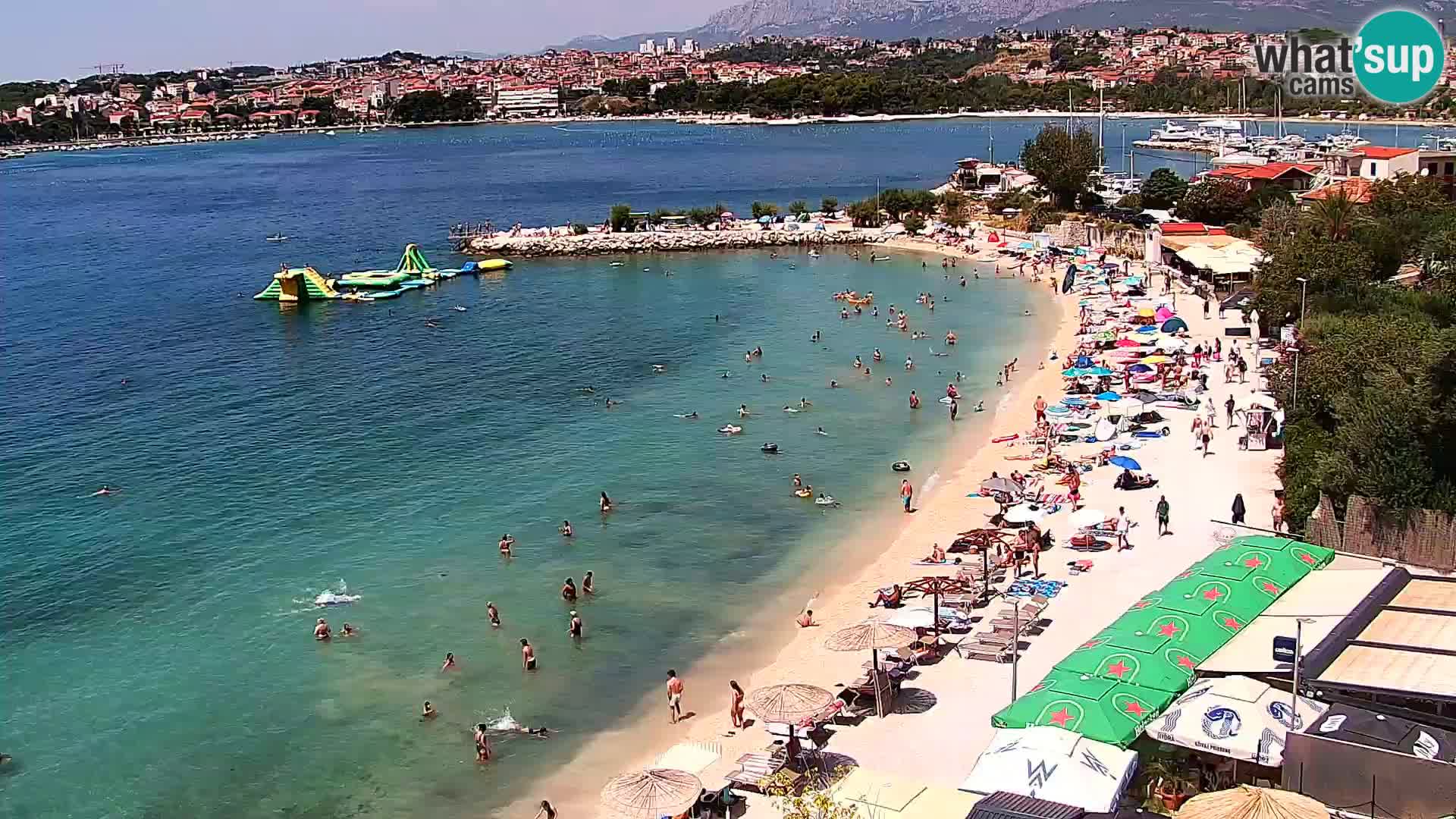 Webcam plage de Podstrana – Vue en direct depuis Hotel Split