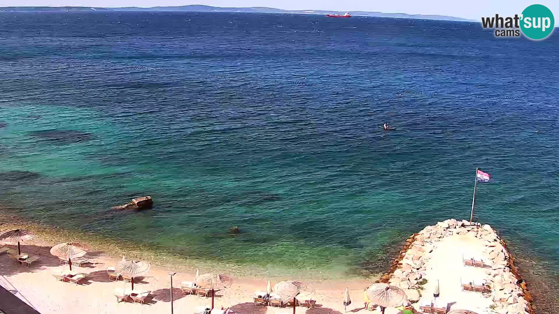 Webcam plage de Podstrana – Vue en direct depuis Hotel Split
