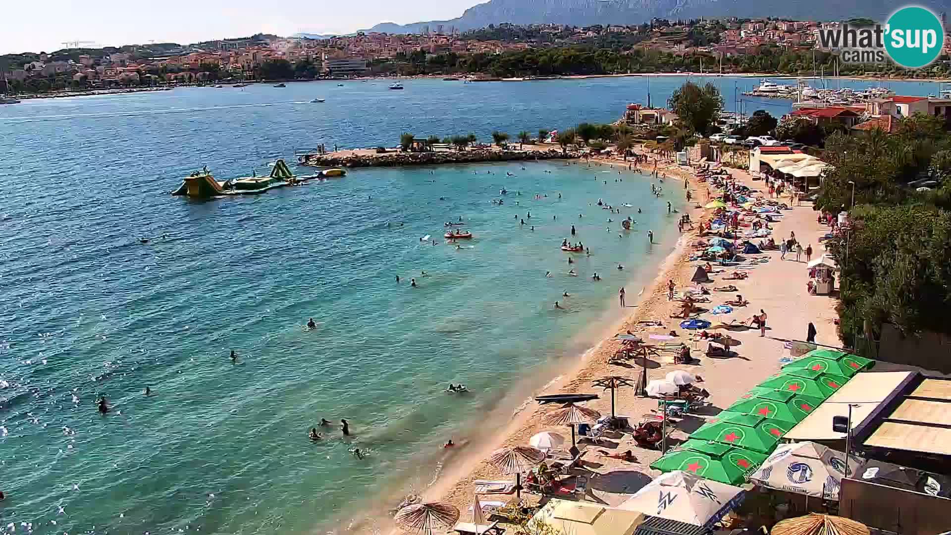 Spletna kamera Plaža Podstrana – Pogled v živo