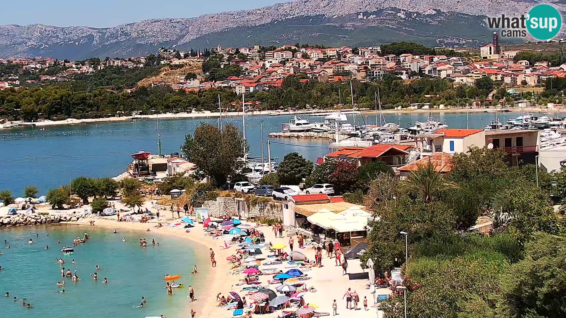 Webcam plage de Podstrana – Vue en direct depuis Hotel Split