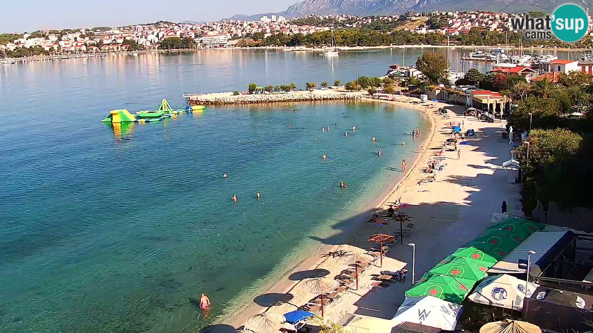 Spletna kamera Plaža Podstrana – Pogled v živo