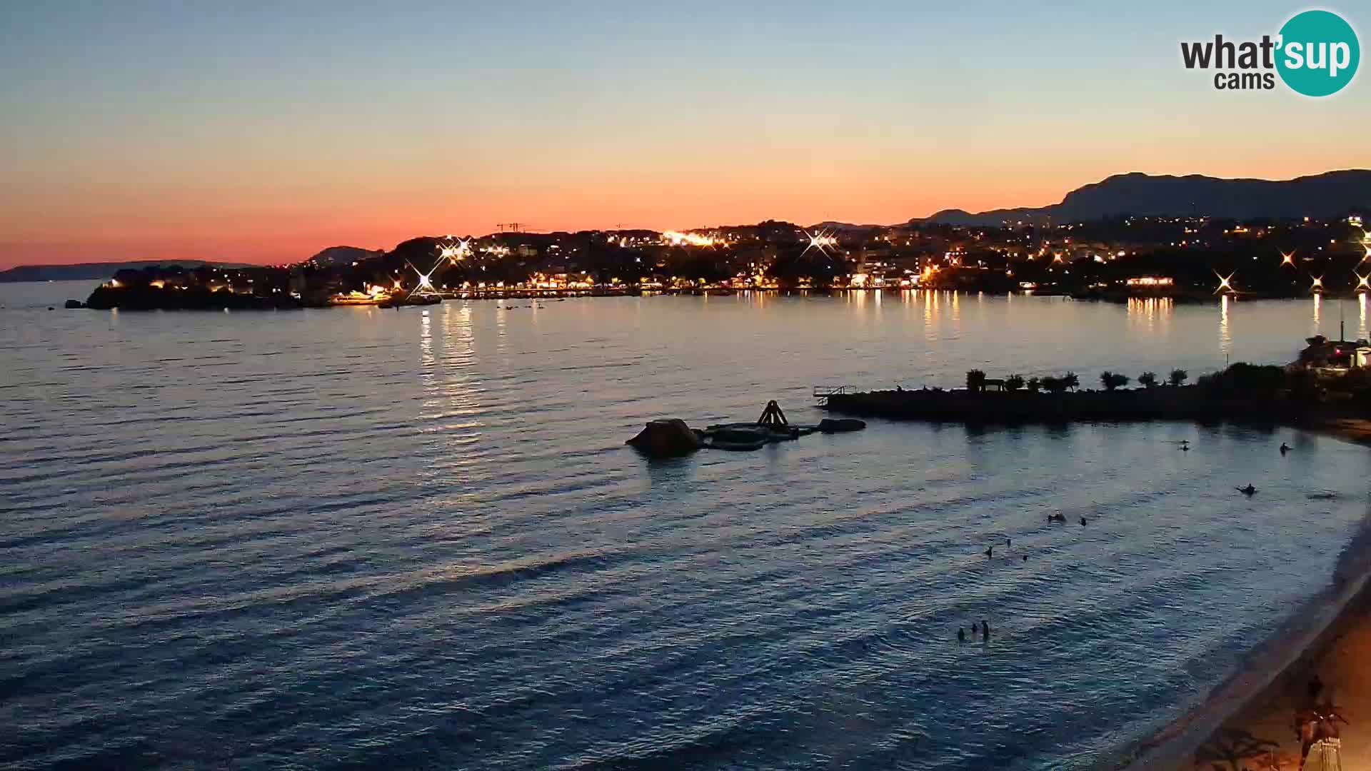 Webcam Playa de Podstrana – Vista en directo desde Hotel Split