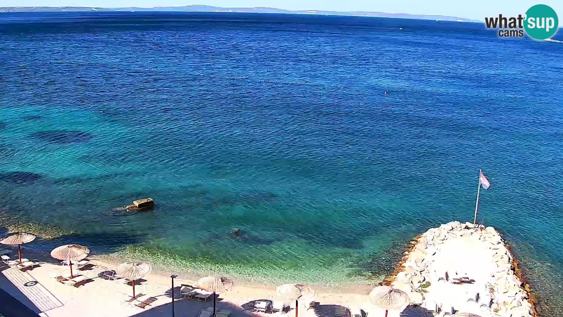 Webcam Playa de Podstrana – Vista en directo desde Hotel Split