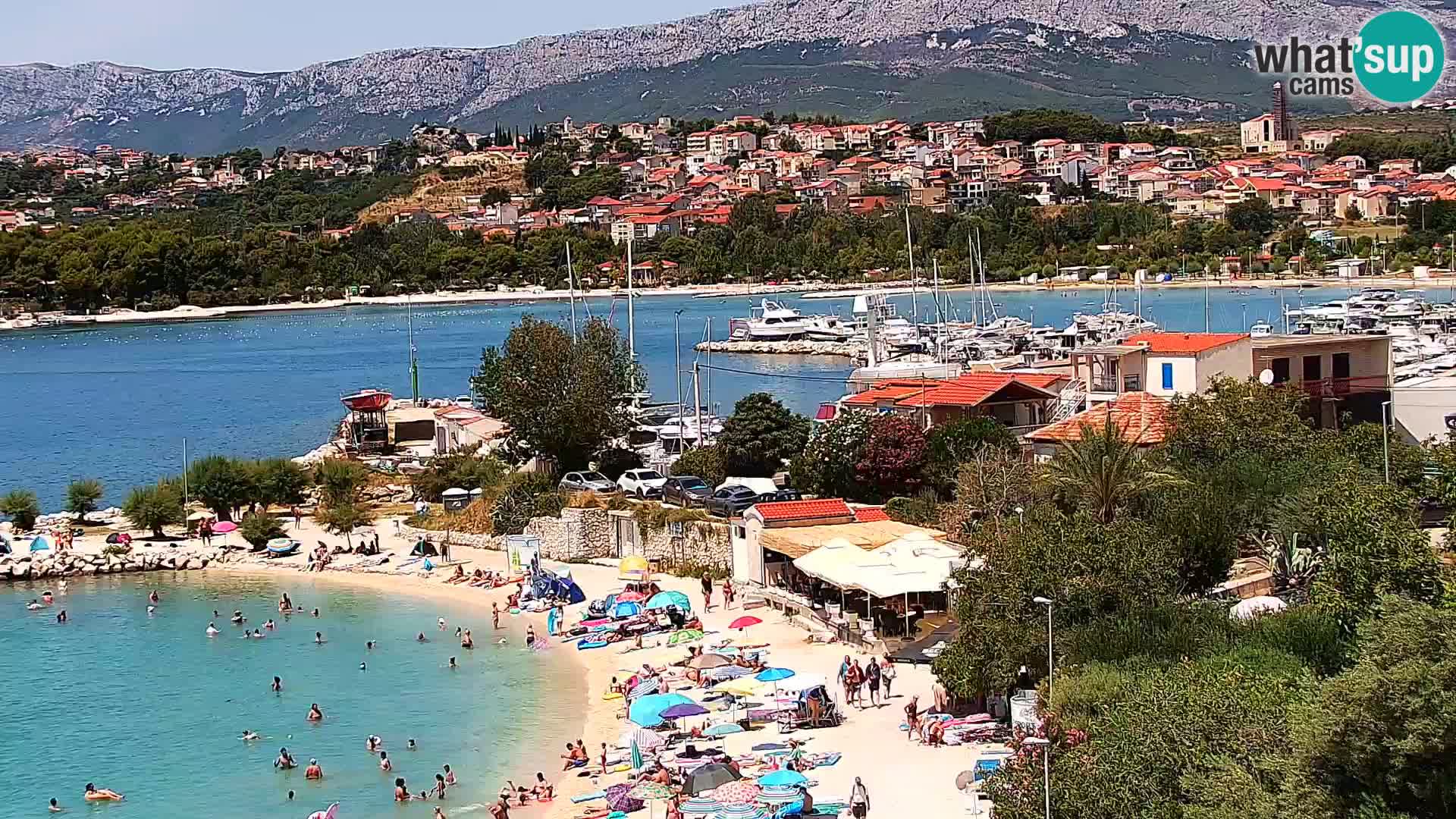 Webcam plage de Podstrana – Vue en direct depuis Hotel Split