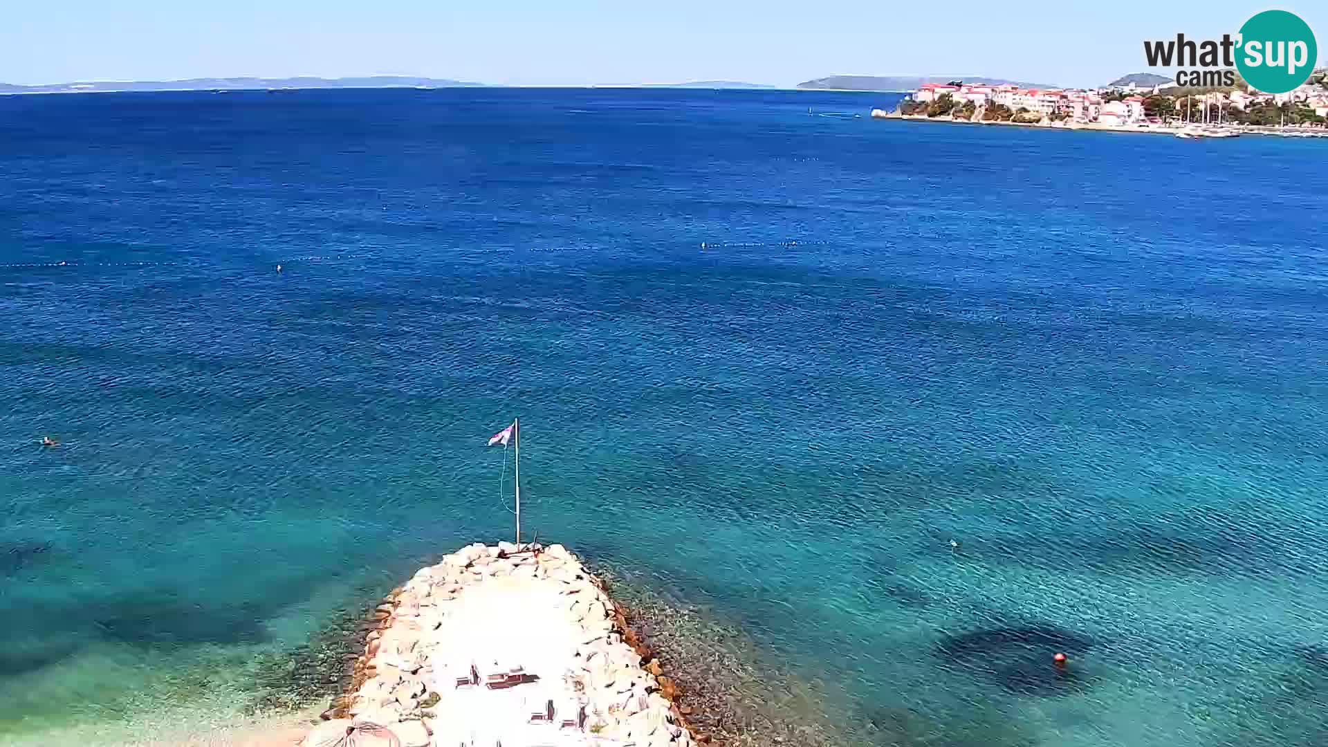 Spletna kamera Plaža Podstrana – Pogled v živo