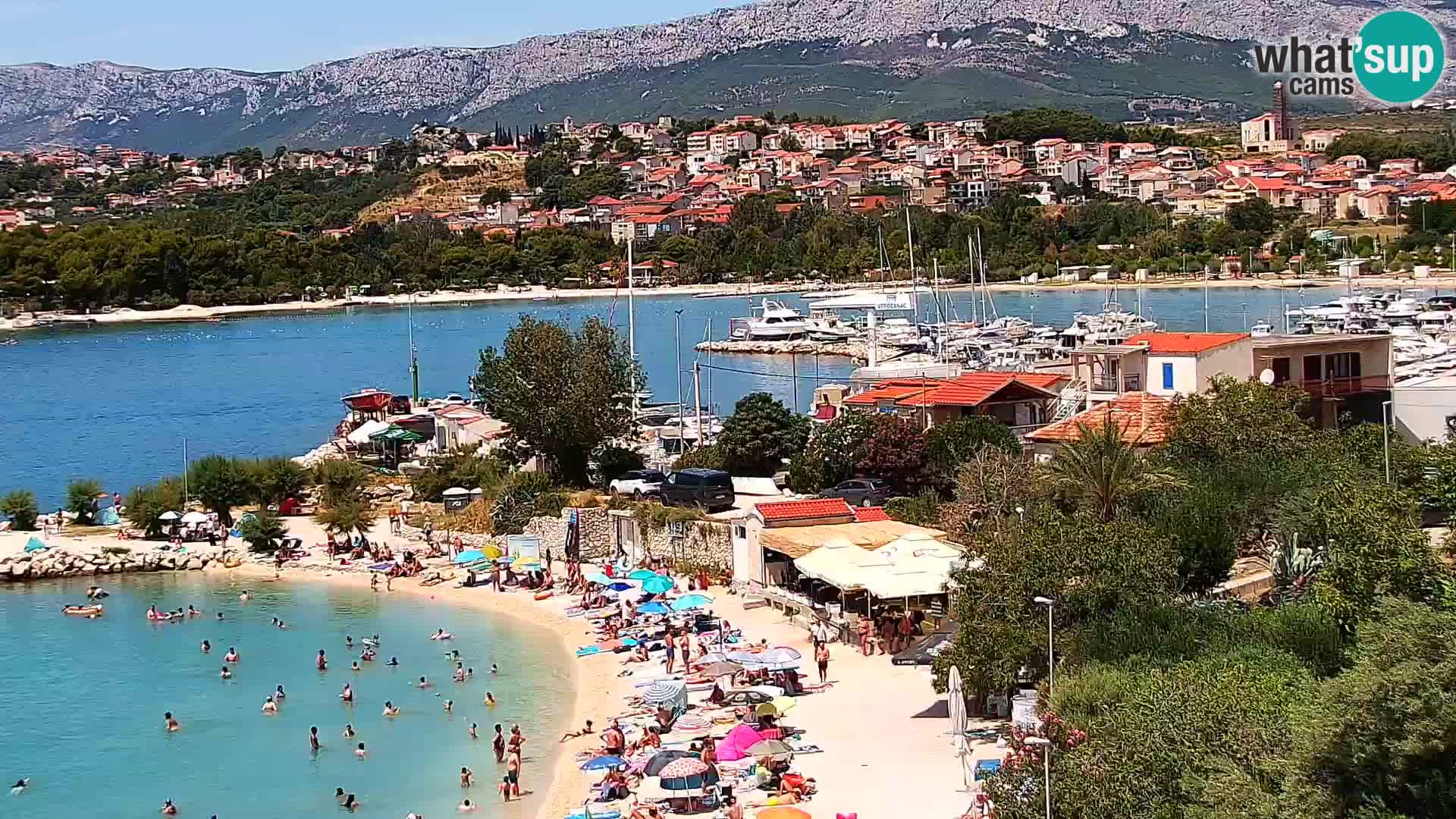 Webcam plage de Podstrana – Vue en direct depuis Hotel Split