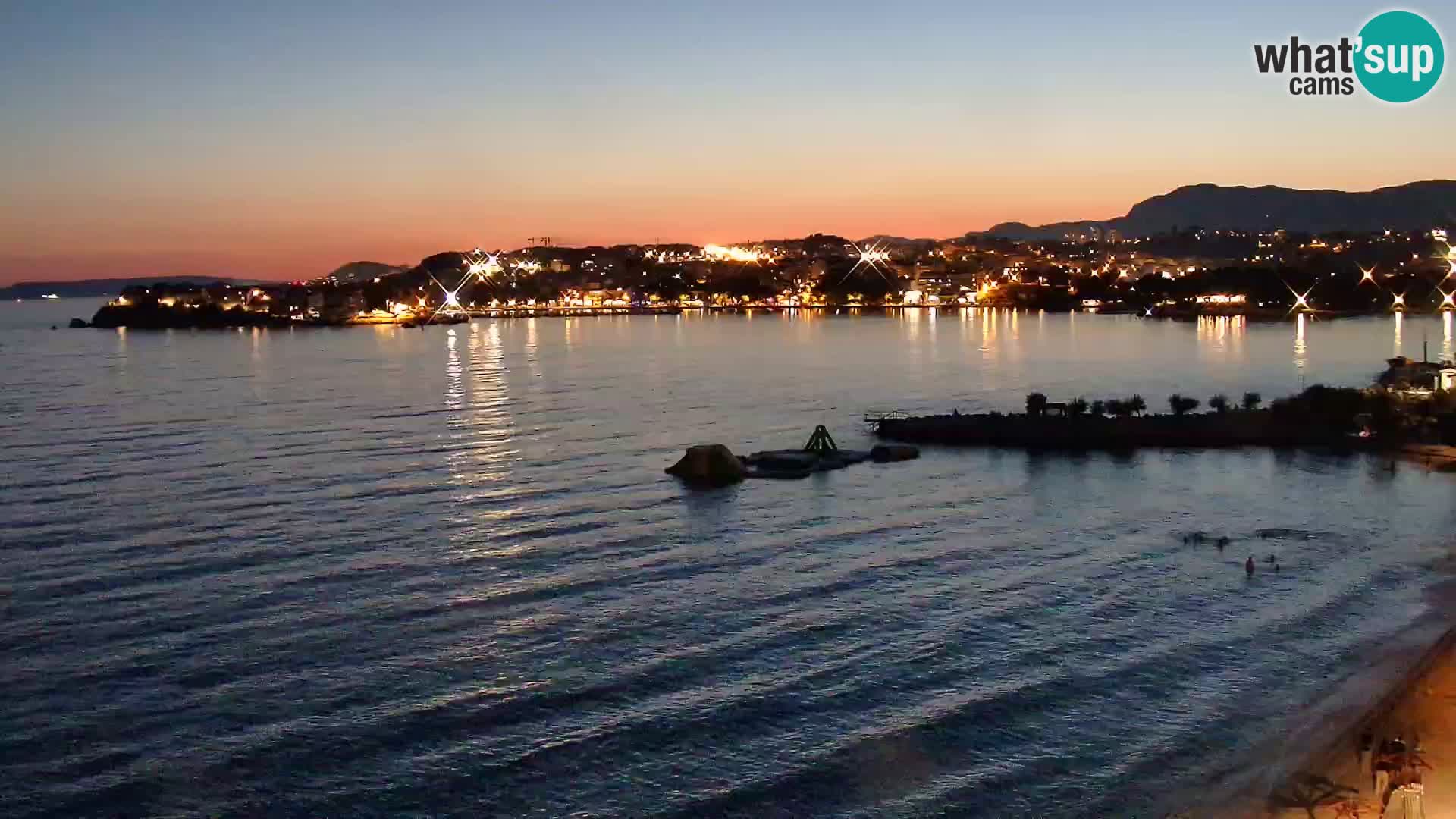Web kamera Plaža Podstrana – Pogled uživo
